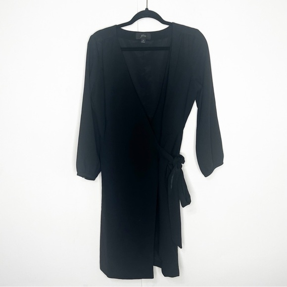 J. Crew black Wrap Dress - Picture 2 of 7